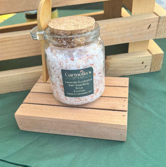 Lavender Eucalyptus Bath Soak/Body Scrub - Carmella’s Bath & Body