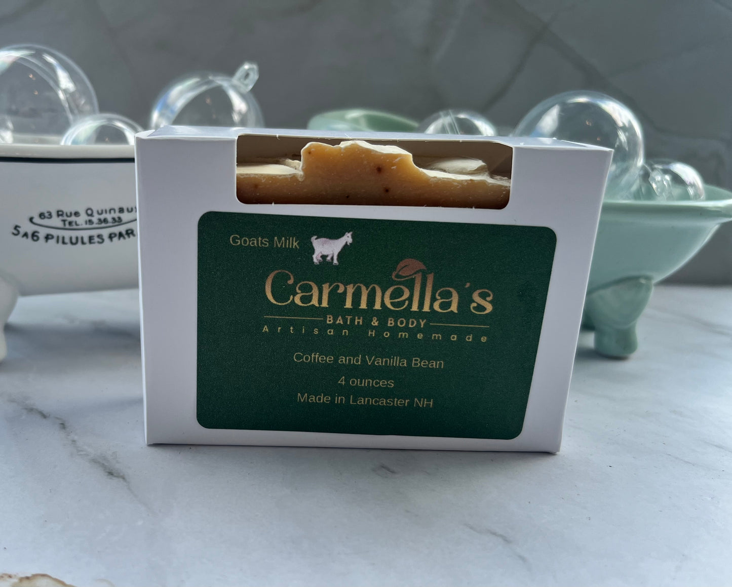 Coffee and Vanilla Bean Goats Milk Soap - Carmella’s Bath & Body