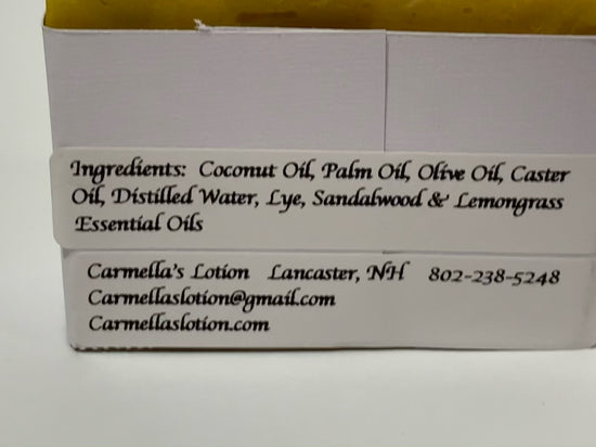 Lemon Twist Soap Bar - Carmella’s Lotion