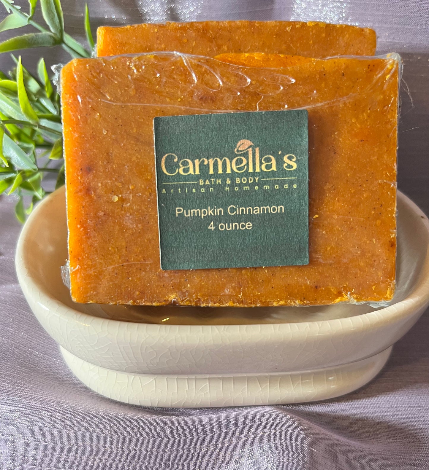 Pumpkin Cinnamon Bar Soap - Carmella’s Bath & Body