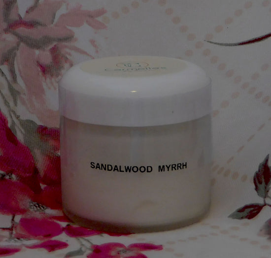 Sandalwood Myrrh 4 ounce - Carmella’s Lotion